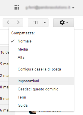 Gmail impostazioni