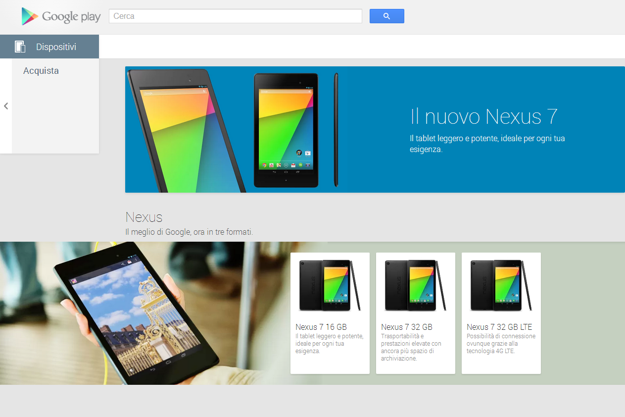 Finalmente ha aperto il Google Play Device Italia!